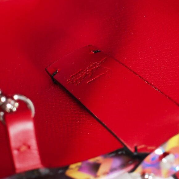 Christian Louboutin Discolaser Loubinthesky Cabata Mini Tote Red Patent - Picture 10 of 10